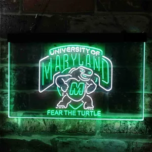 Maryland Terrapins Fear The Turtle Neon-Like LED Sign