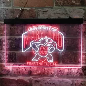Maryland Terrapins Fear The Turtle Neon-Like LED Sign