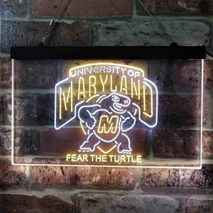 Maryland Terrapins Fear The Turtle Neon-Like LED Sign
