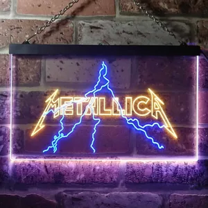 Metallica Lightning Neon-Like LED Sign