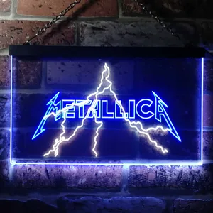 Metallica Lightning Neon-Like LED Sign
