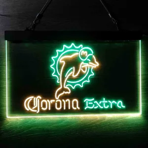 Miami Dolphins Corona Extra Neon-Like LED Sign