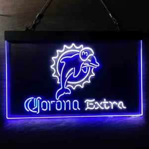 Miami Dolphins Corona Extra Neon-Like LED Sign