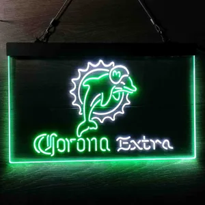 Miami Dolphins Corona Extra Neon-Like LED Sign