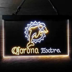 Miami Dolphins Corona Extra Neon-Like LED Sign