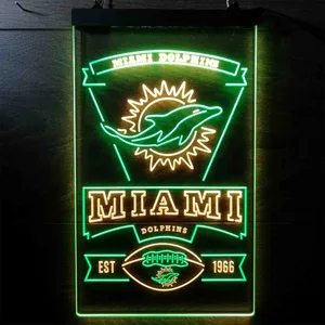 Miami Dolphins EST 1966 Neon-Like LED Sign