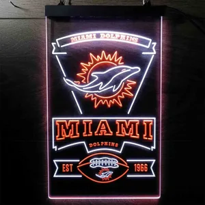 Miami Dolphins EST 1966 Neon-Like LED Sign