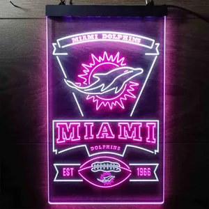 Miami Dolphins EST 1966 Neon-Like LED Sign