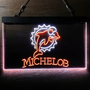 Miami Dolphins Michelob Neon-Like LED Sign