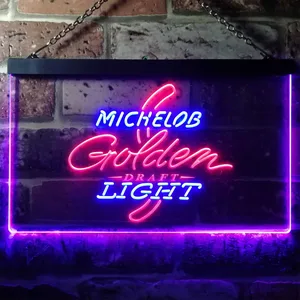 Michelob Ultra - Golden Draft Light Logo Neon-Like LED Sign