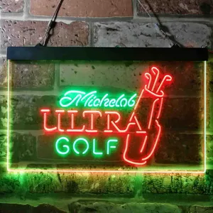 Michelob Ultra Golf Bag Neon-Like LED Sign