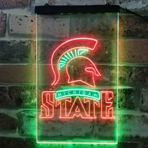 Michigan State Spartans Logo Neon-Like LED Sign