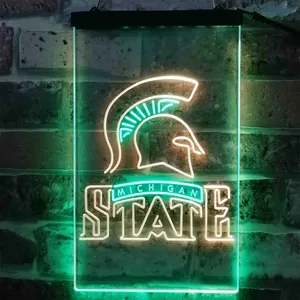 Michigan State Spartans Logo Neon-Like LED Sign
