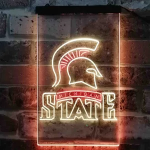 Michigan State Spartans Logo Neon-Like LED Sign