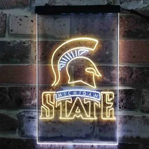 Michigan State Spartans Logo Neon-Like LED Sign