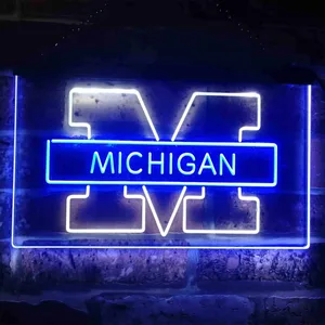 Michigan Wolverines Logo 1 Neon-Like LED Sign