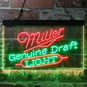 Miller Light Genuine Draft Neon-Like LED Sign