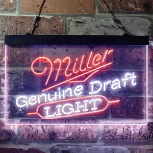 Miller Light Genuine Draft Neon-Like LED Sign