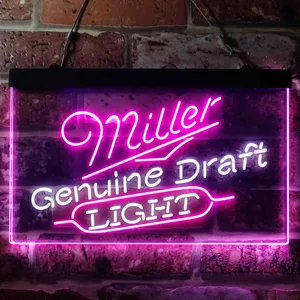 Miller Light Genuine Draft Neon-Like LED Sign