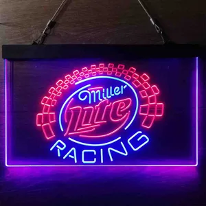 Miller Light Racing Neon-Like LED Sign