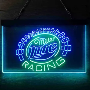Miller Light Racing Neon-Like LED Sign