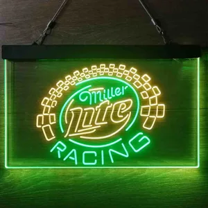 Miller Light Racing Neon-Like LED Sign