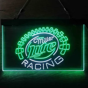 Miller Light Racing Neon-Like LED Sign