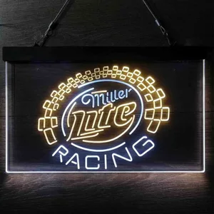 Miller Light Racing Neon-Like LED Sign