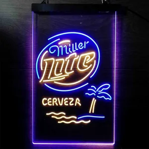 Miller Lite Cerveza Neon-Like LED Sign