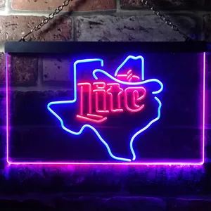 Miller Lite - Cowboy Neon-Like LED Sign