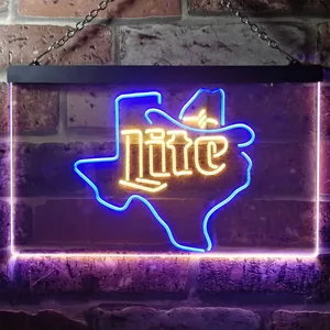 Miller Lite - Cowboy Neon-Like LED Sign