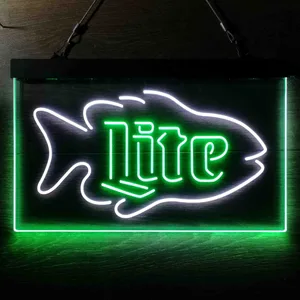 Miller Lite Fish Neon-Like LED Sign