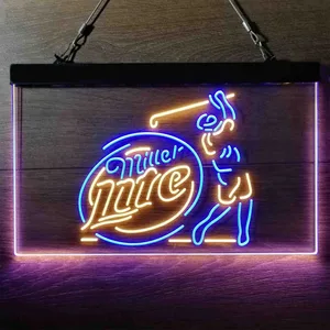 Miller Lite Golf Neon-Like LED Sign