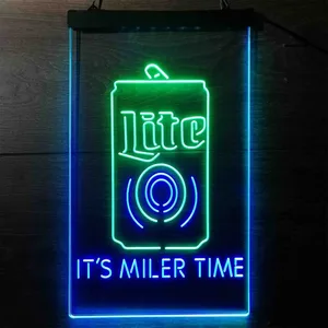 Miller Lite It's Miller Time Neon-Like LED Sign