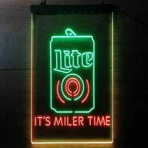 Miller Lite It's Miller Time Neon-Like LED Sign