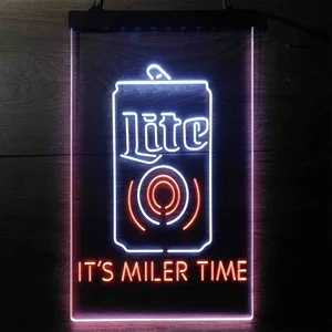Miller Lite It's Miller Time Neon-Like LED Sign