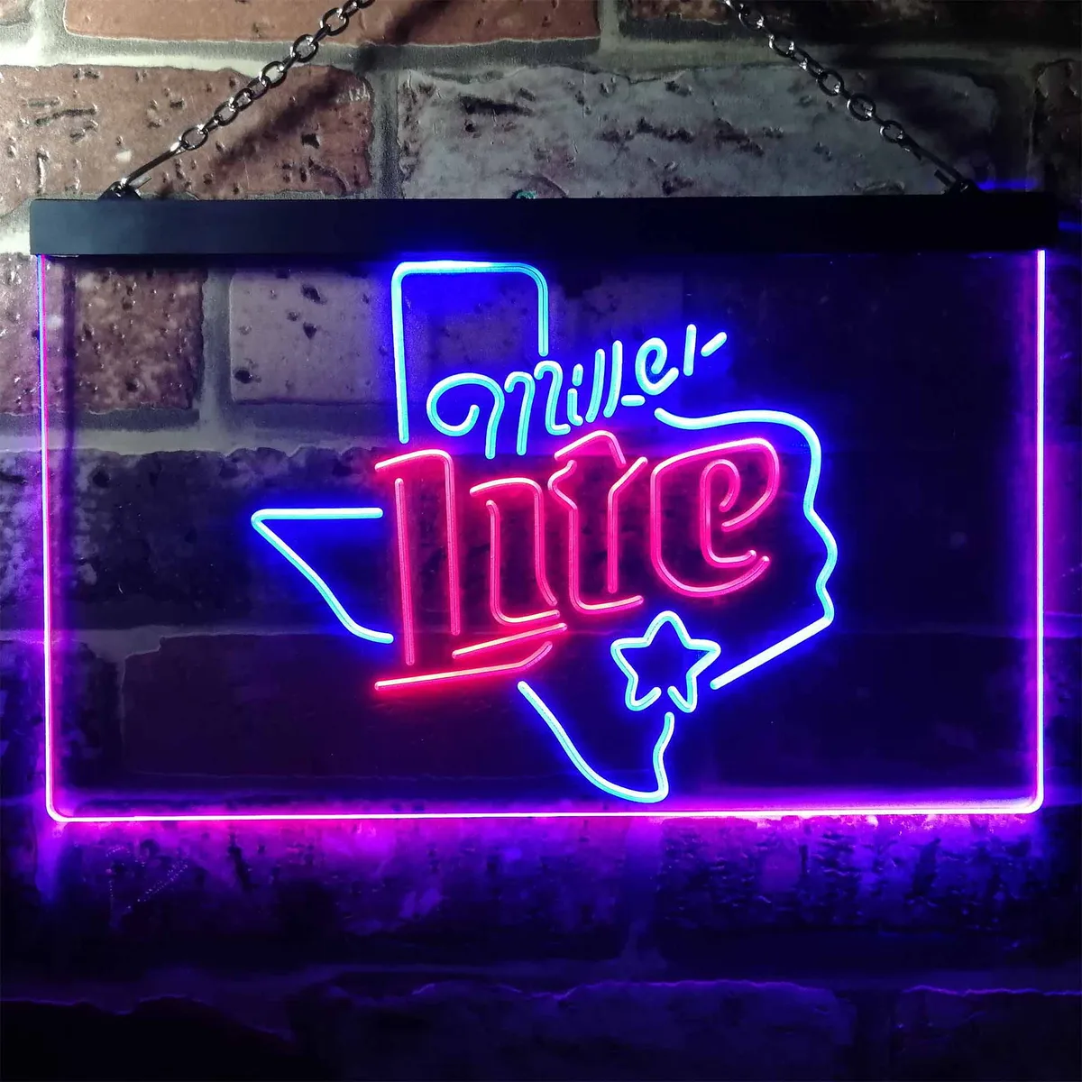 Miller Lite - Map Star 2 Neon-Like LED Sign