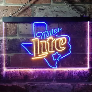 Miller Lite - Map Star 2 Neon-Like LED Sign