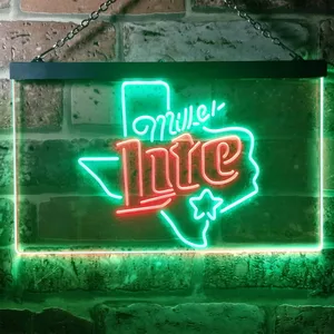 Miller Lite - Map Star 2 Neon-Like LED Sign