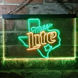 Miller Lite - Map Star 2 Neon-Like LED Sign