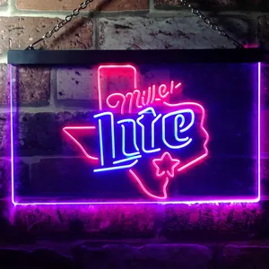 Miller Lite - Map Star 2 Neon-Like LED Sign