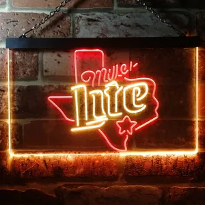 Miller Lite - Map Star 2 Neon-Like LED Sign