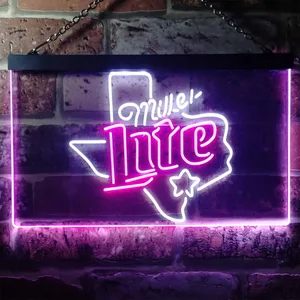Miller Lite - Map Star 2 Neon-Like LED Sign