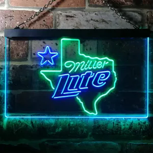 Miller Lite - Map Star Neon-Like LED Sign