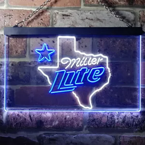 Miller Lite - Map Star Neon-Like LED Sign