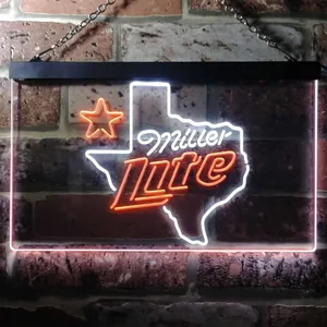 Miller Lite - Map Star Neon-Like LED Sign