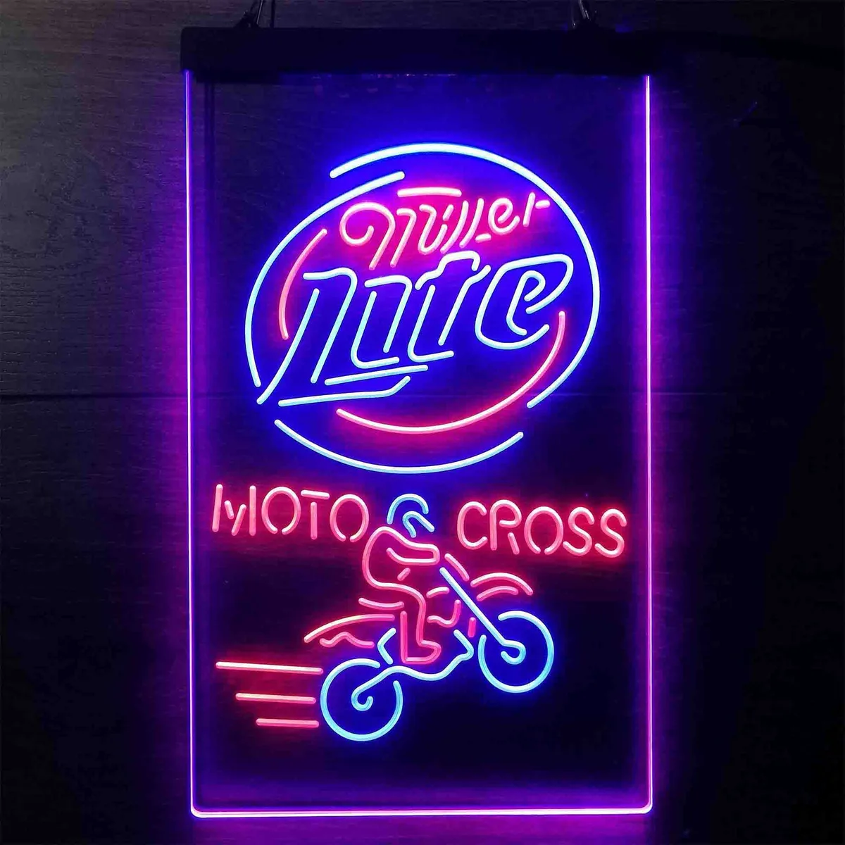 Miller Lite Motocross Neon-Like LED Sign