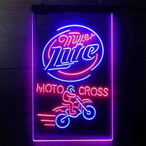 Miller Lite Motocross Neon-Like LED Sign