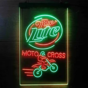 Miller Lite Motocross Neon-Like LED Sign
