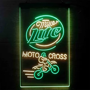 Miller Lite Motocross Neon-Like LED Sign